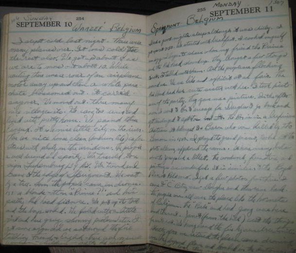 Frank Lovell Diaries Pages